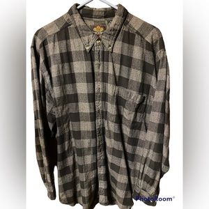 Sedgefield Black and Gray Striped Button Down Shirt